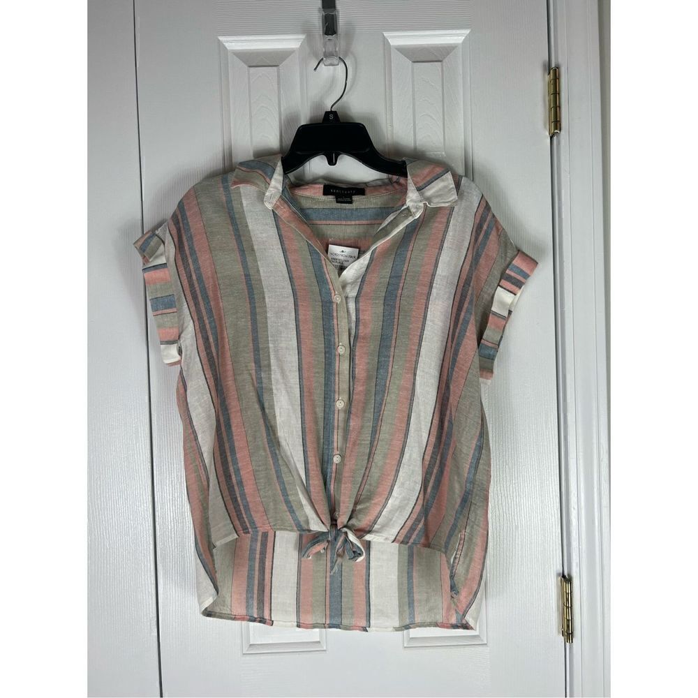 NWT Sanctuary Womens Striped Blouse Small